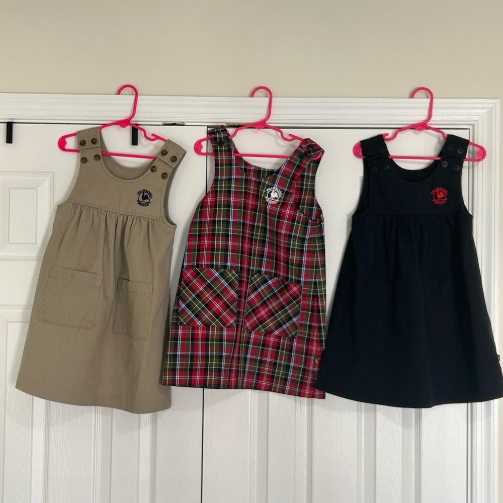 Primrose Dennis Uniform Short Sleeve Jumper Dresses, XS, 5-6, Great Condition